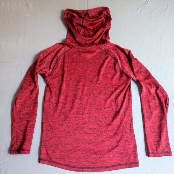 Under Armour lightweight hoodie kids unisex size M maroon salt and pepper - Picture 3 of 9
